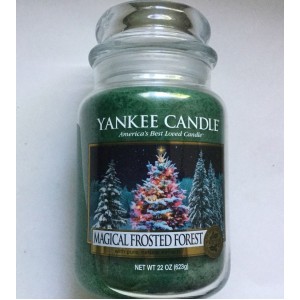 Yankee Candle MAGICAL FROSTED FOREST 22 oz LARGE JAR HOLIDAY FAVORITE   332764050550